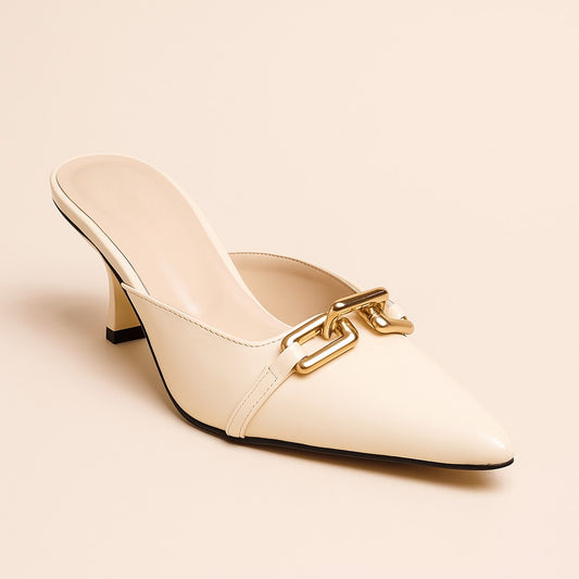 Fawn Chain Mules ZM-1010