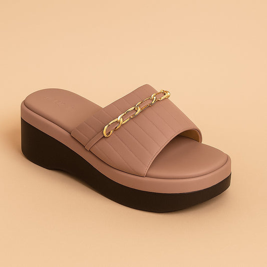 Pink Wedge Slip-On ZW-1502