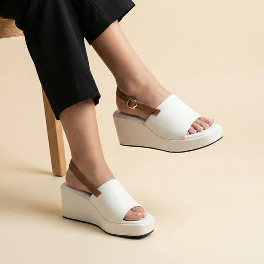 White Elevate Sling Wedges ZW-1534