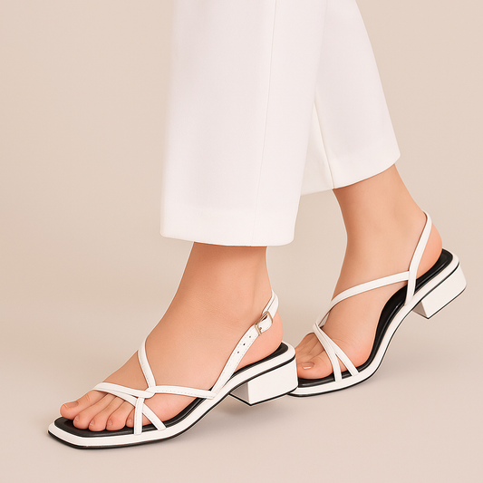 White Heel Sandal ZH-518