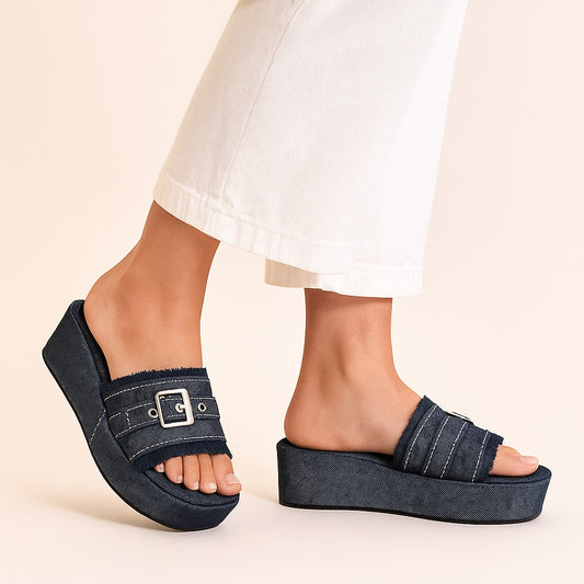 Denim Edge Wedges we06