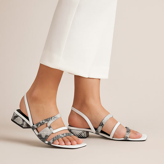 White Strap Sandal ZH-516