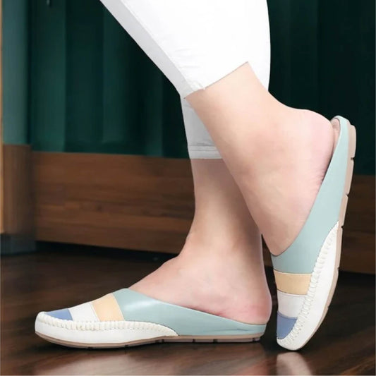 Green Casual Mules Pw019