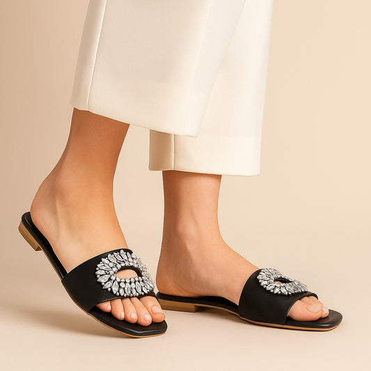 Black Women Slipper WC52