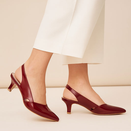 Maroon Court Shoes WS001