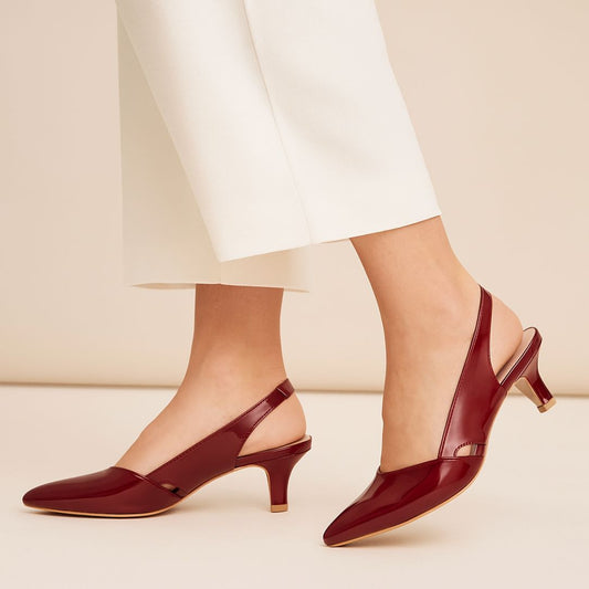 Maroon Court Shoes WS001