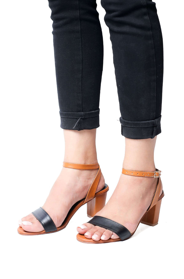 Black Ankle Strap Women Sandal WS51