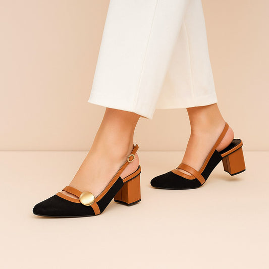 Mustard Sling Back ZM-1012