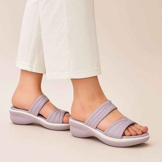 Lilac Slip-On Slide Sandal ZW-1533