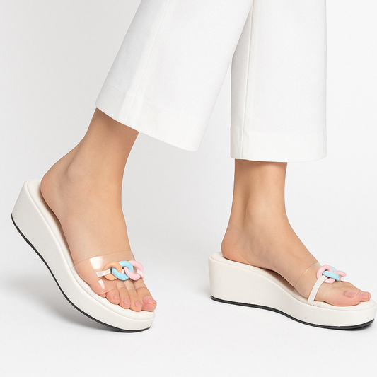 White Women Wedges we07