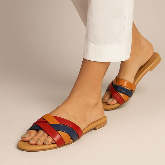 Multi Strapy Slip-on by Zapatla wc041