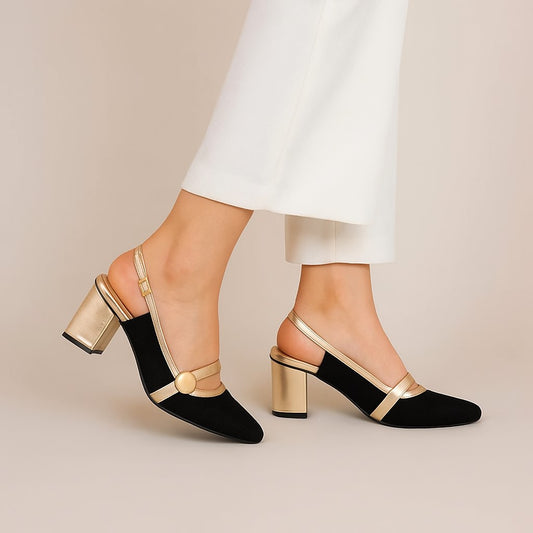 Golden Sling Back ZM-1012