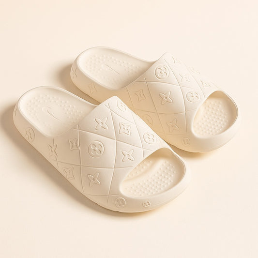 Beige Luxe Slides ZR-2504