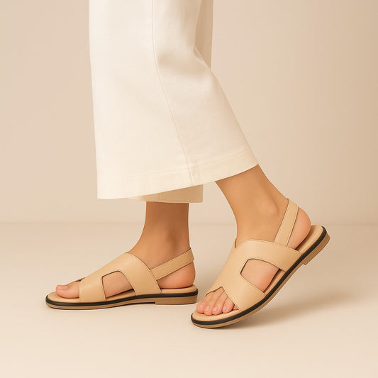 Beige Strap Sandals ZW-1520