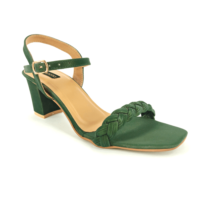 Green Solid Casual Sandal CS002 - Zapatla