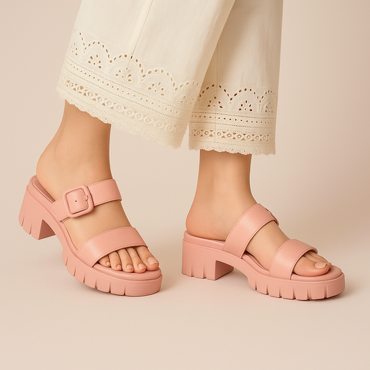 Pink Buckled Slip-On ZW-1511