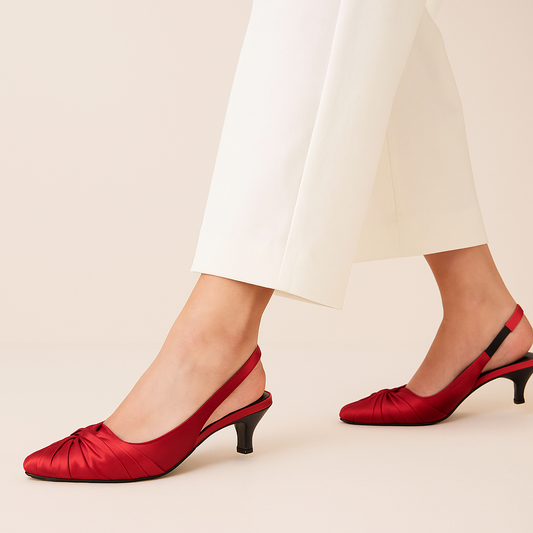 Maroon Grace Sling Back ZM-1005