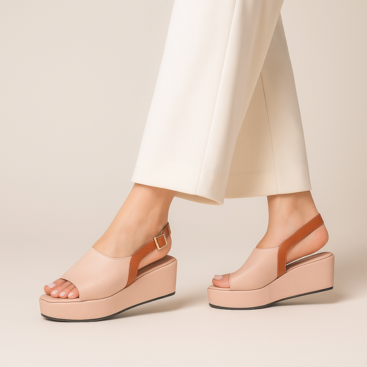 Pink Slingback Square Toe ZW-1501
