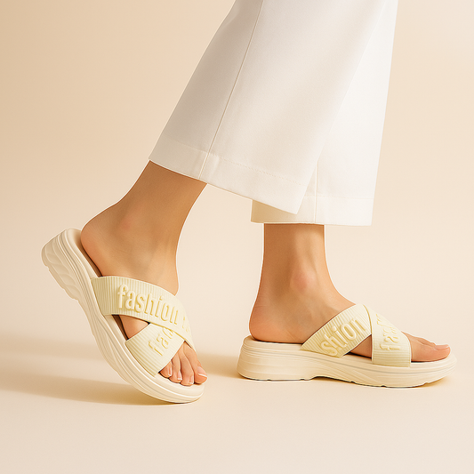 Fawn Criss Cross Slides ZR-2507
