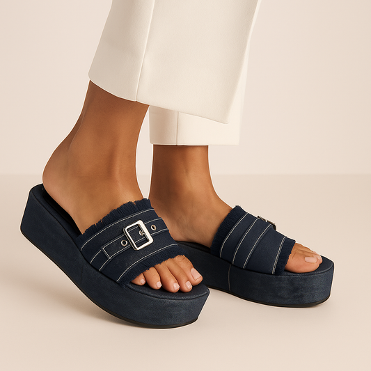 Denim Edge Wedges we06