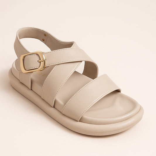 Beige Strap Ease Sandal ZW-1528