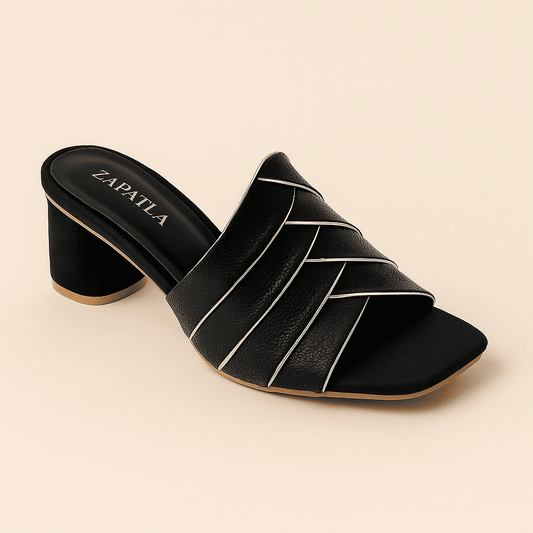Black Noir Layers Sandal ZH-523