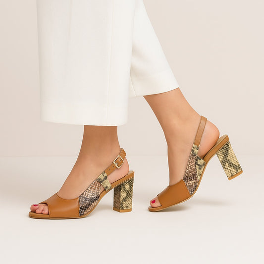 Mustard Block Heel ZH-515