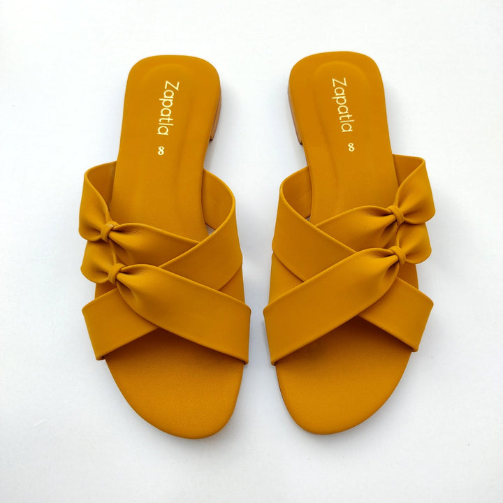 Yellow Women slipper wc32 - Zapatla