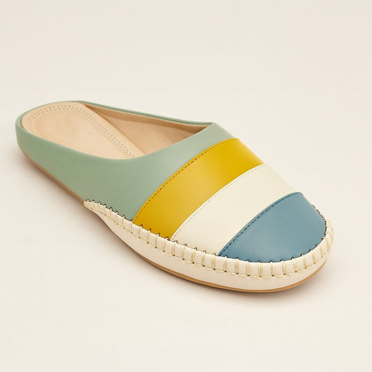 Green Casual Mules Pw019