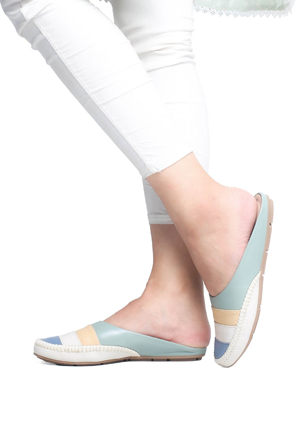 Green Casual Mules Pw019