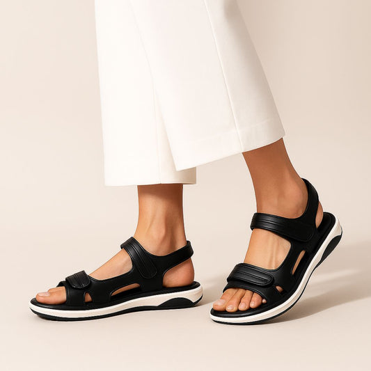 Black Step Sandals ZW-1526