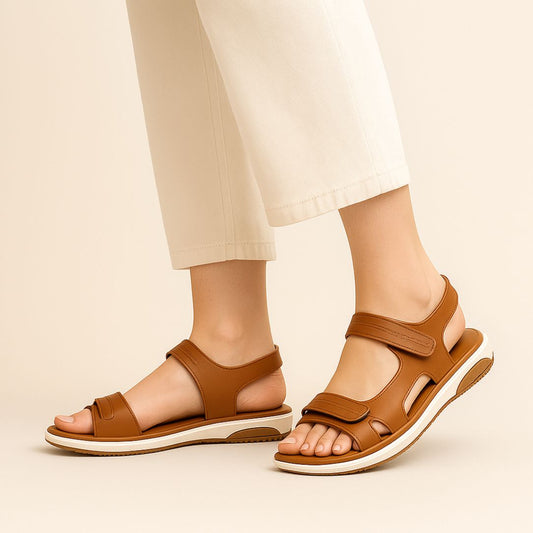 Brown Step Sandals ZW-1526