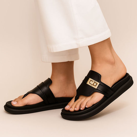 Black Velora Slides ZW-1529