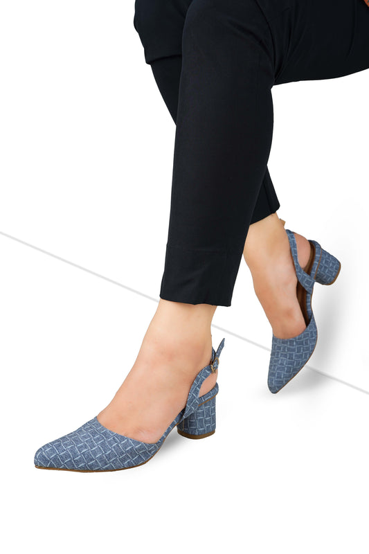 Blue Sling Back ZM-1009