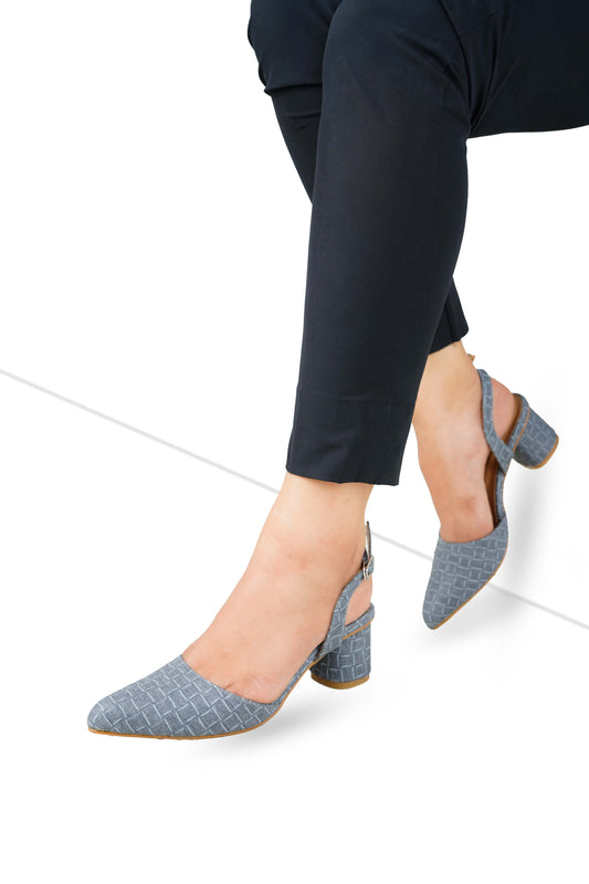 Grey Sling Back ZM-1009