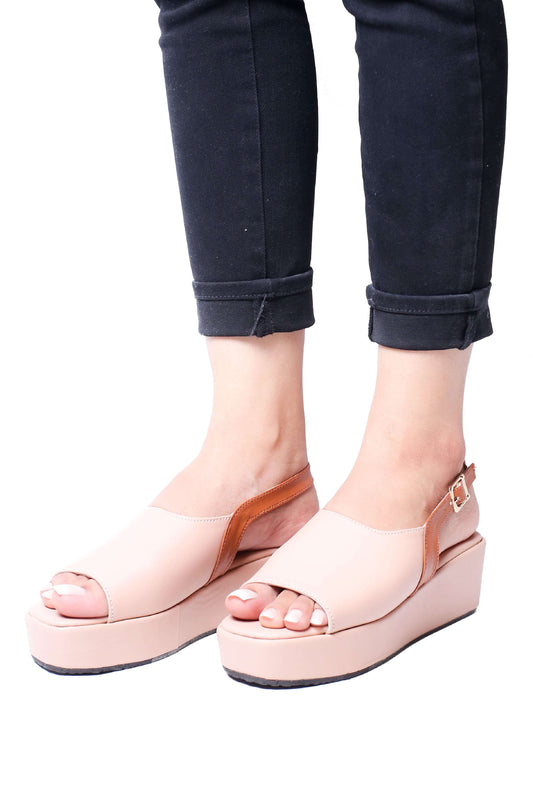 Pink Slingback Square Toe ZW-1501