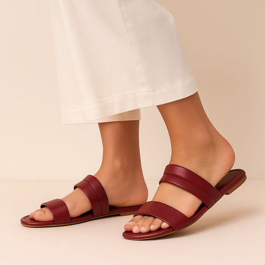 Maroon Women Slipper WC74