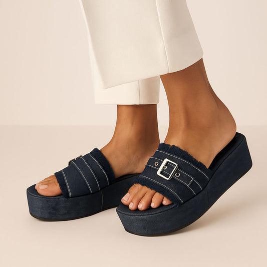 Denim Edge Wedges we06