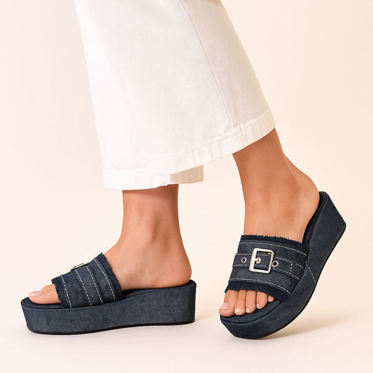 Denim Edge Wedges we06