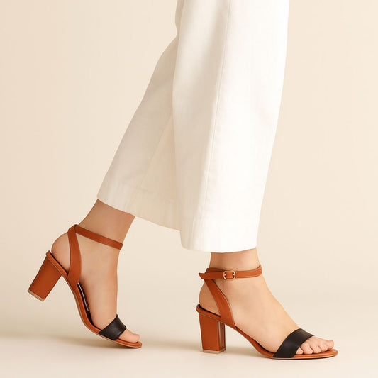 Black Ankle Strap Women Sandal WS51