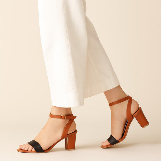 Black Ankle Strap Women Sandal WS51