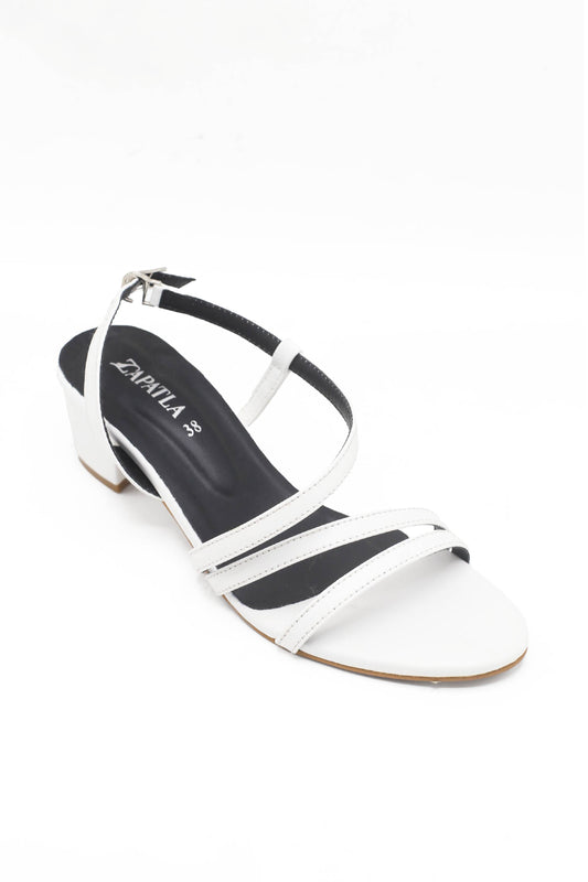 White Strapped Sandal ZH-506