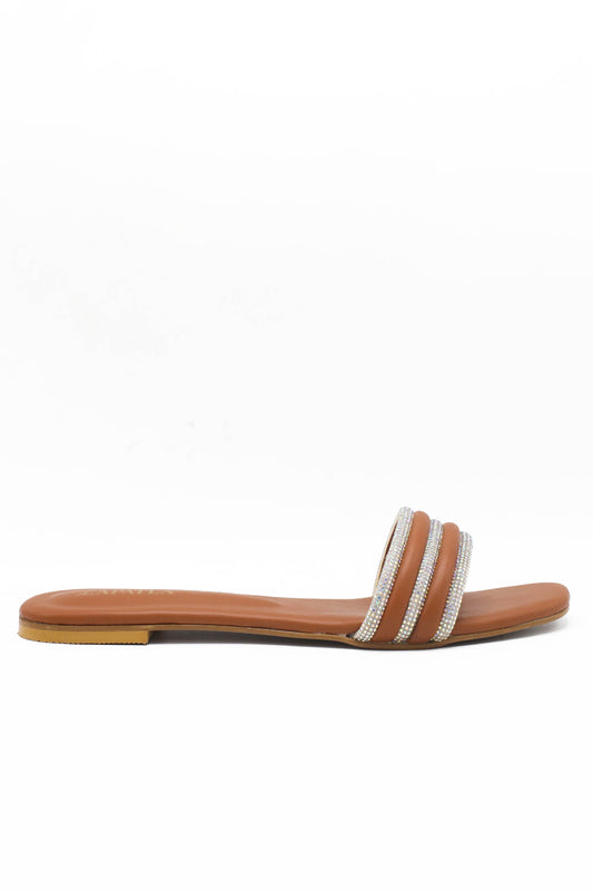 Mustard Shine Strap Slide ZF-105