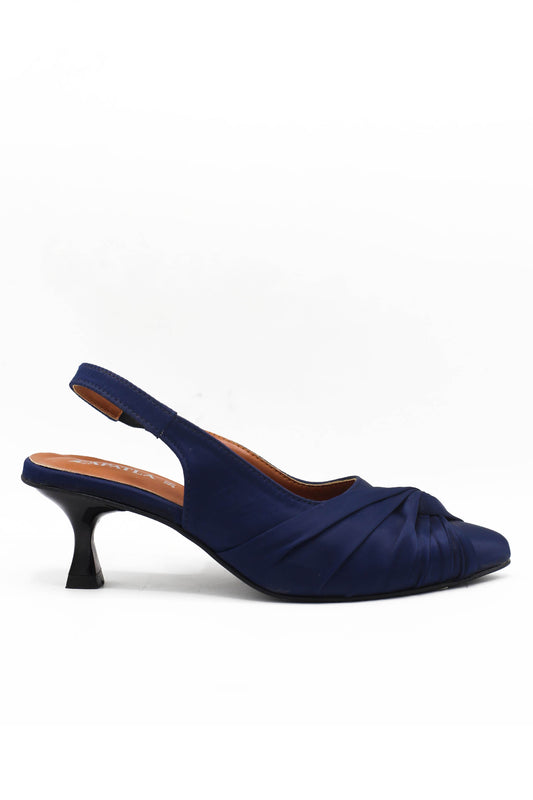 Navy Grace Sling Back ZM-1005