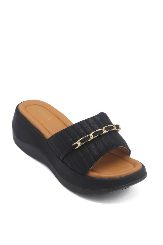 Black Wedge Slip-On ZW-1502