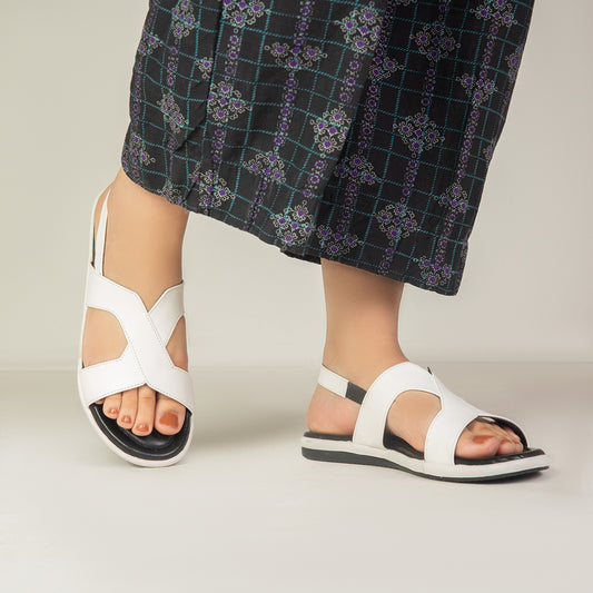 White Strap Sandals ZW-1520