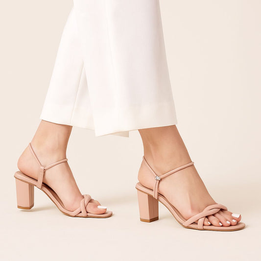 Pink Mid-Top Block Heel ZH-504