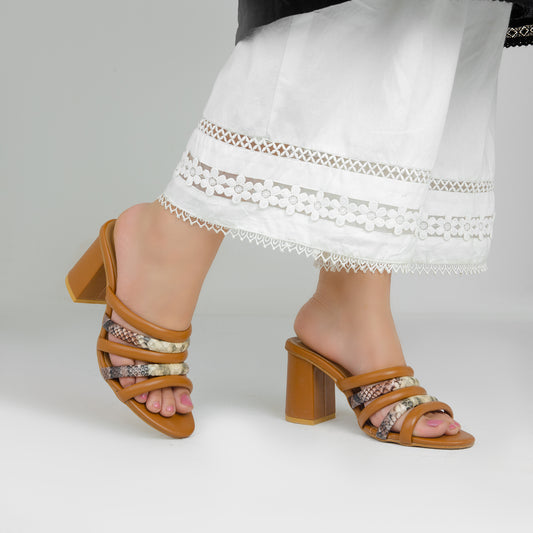 Mustard Block Heel ZH-513