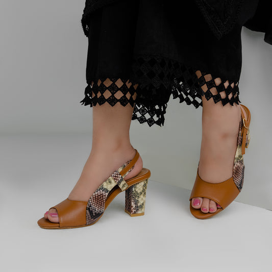 Mustard Block Heel ZH-515