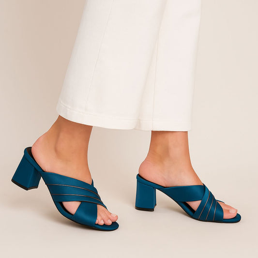 Green Heel Sandal ZH-521